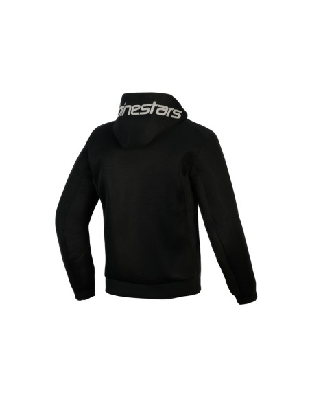 Sweat moto Alpinestars Chrome Superairflow - Noir Gris foncé Blanc