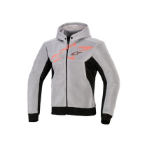 Sweat moto Alpinestars Chrome Superairflow - Noir Gris Rouge Fluo