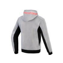 Sweat moto Alpinestars Chrome Superairflow - Noir Gris Rouge Fluo 2