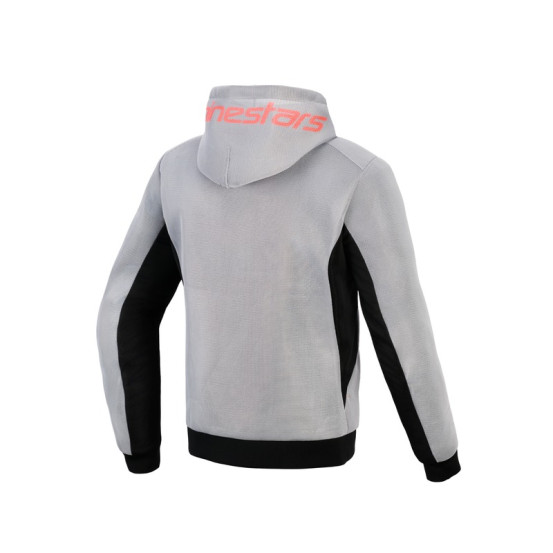 Sweat moto Alpinestars Chrome Superairflow - Noir Gris Rouge Fluo