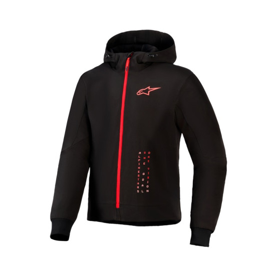 Sweat moto Alpinestars Radium Tech - Noir Rouge vif
