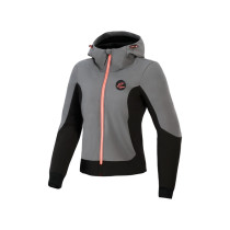 Sweat moto femme Alpinestars Stella Radium Tech - Gris Noir