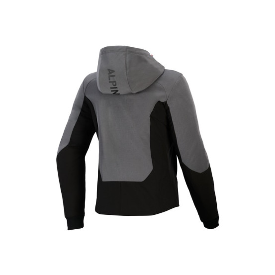 Sweat moto femme Alpinestars Stella Radium Tech - Gris Noir