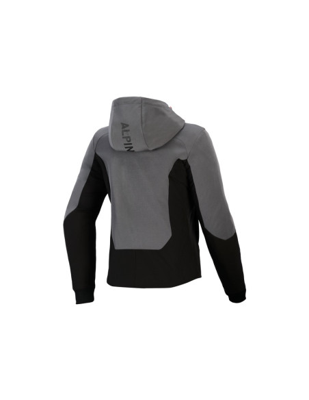 Sweat moto femme Alpinestars Stella Radium Tech - Gris Noir