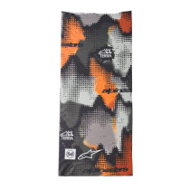 Tour de cou Alpinestars x Buff Nazca - Gris Camouflage Orange Fluo