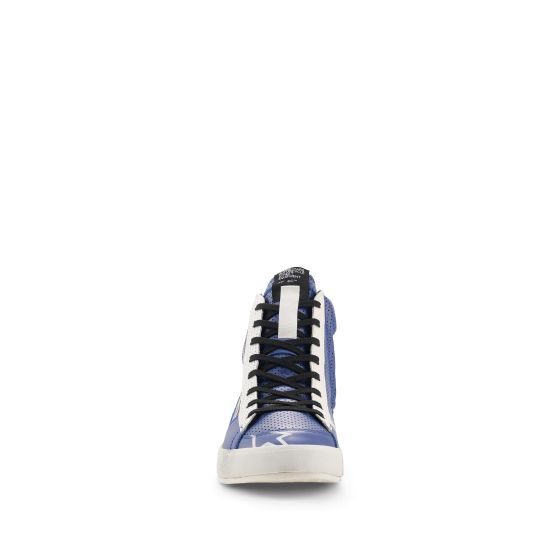 Baskets moto Alpinestars Stated Flair - Bleu Blanc Noir