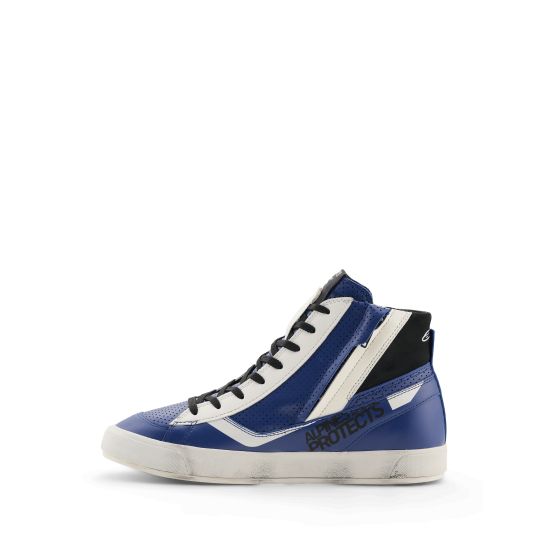 Baskets moto Alpinestars Stated Flair - Bleu Blanc Noir