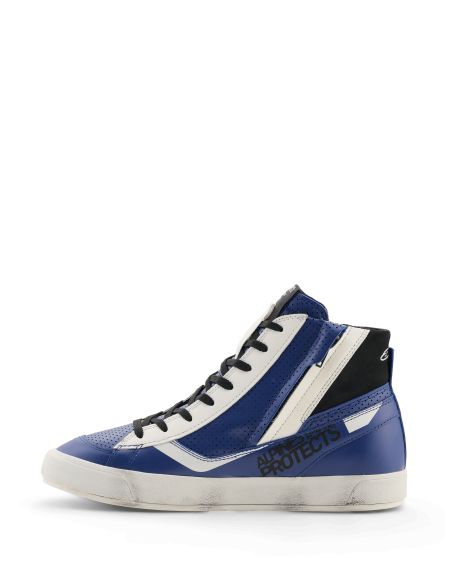 Baskets moto Alpinestars Stated Flair - Bleu Blanc Noir