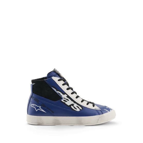 Baskets moto Alpinestars Stated Flair - Bleu Blanc Noir