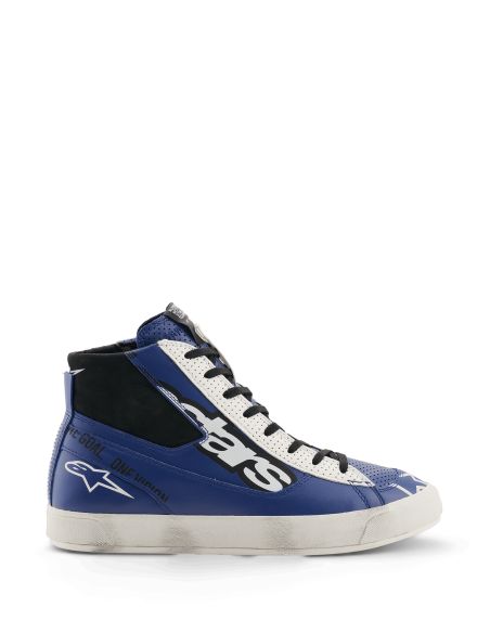 Baskets moto Alpinestars Stated Flair - Bleu Blanc Noir