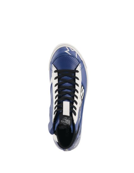 Baskets moto Alpinestars Stated Flair - Bleu Blanc Noir