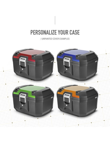 Couvercle à peindre Top Case SHAD TR46