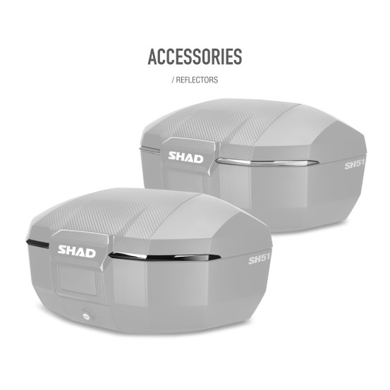 Top Case SHAD SH51 Carbone