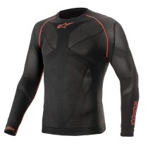 Maillot technique Alpinestars Ride Tech V2 Été manches longues - Noir Rouge