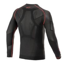 Maillot technique Alpinestars Ride Tech V2 Été manches longues - Noir Rouge 2