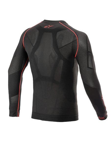 Maillot technique Alpinestars Ride Tech V2 Été manches longues - Noir Rouge