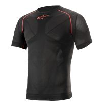 Maillot technique Alpinestars Ride Tech V2 Été manches courtes - Noir Rouge