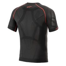 Maillot technique Alpinestars Ride Tech V2 Été manches courtes - Noir Rouge 2