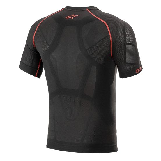 Maillot technique Alpinestars Ride Tech V2 Été manches courtes - Noir Rouge