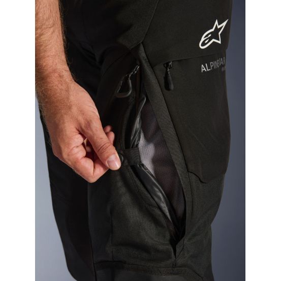 Pantalon Alpinestars Andes V4 Drystar jambes courtes - Noir