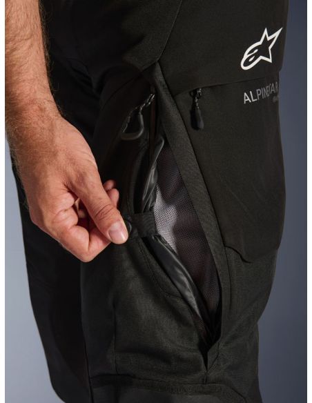 Pantalon Alpinestars Andes V4 Drystar jambes courtes - Noir
