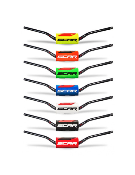 Guidon 28,6mm sans barre SCAR O² 65cc / 85cc Bas - Mousse au choix