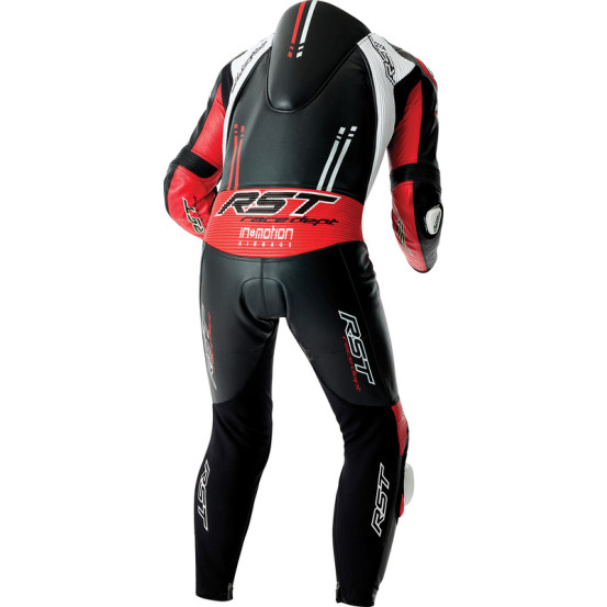 Combinaison moto cuir RST Race Dept V4.2 D3O Airbag - Noir Rouge Blanc