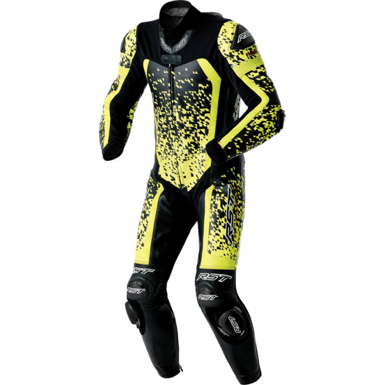 Combinaison moto cuir RST Pro Series D3O Airbag - Noir Jaune