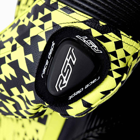 Combinaison moto cuir RST Pro Series D3O Airbag - Noir Jaune