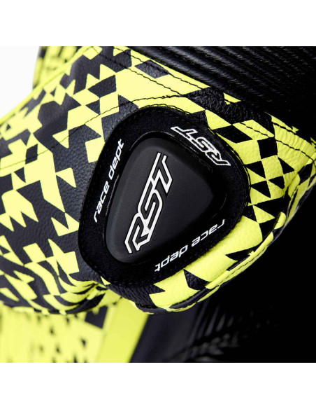 Combinaison moto cuir RST Pro Series D3O Airbag - Noir Jaune