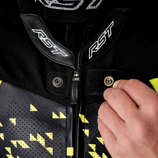 Combinaison moto cuir RST Pro Series D3O Airbag - Noir Jaune