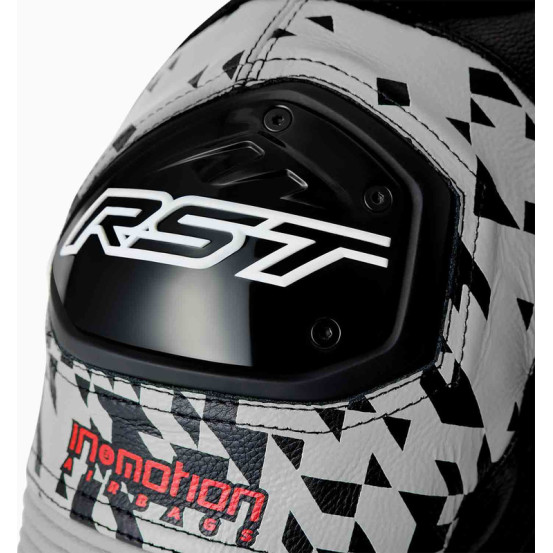 Combinaison moto cuir RST Pro Series D3O Airbag - Noir Argent