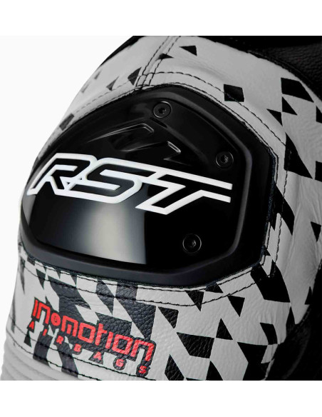 Combinaison moto cuir RST Pro Series D3O Airbag - Noir Argent
