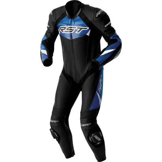 Combinaison moto cuir RST TracTech Evo D3O - Noir Bleu
