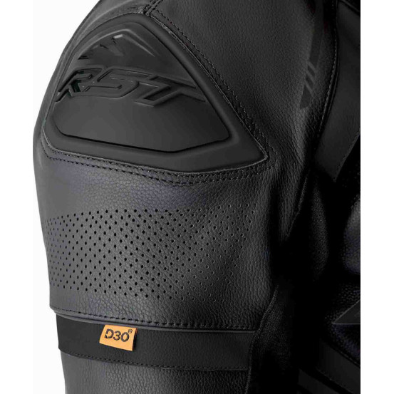 Combinaison moto cuir RST S1 D3O - Noir