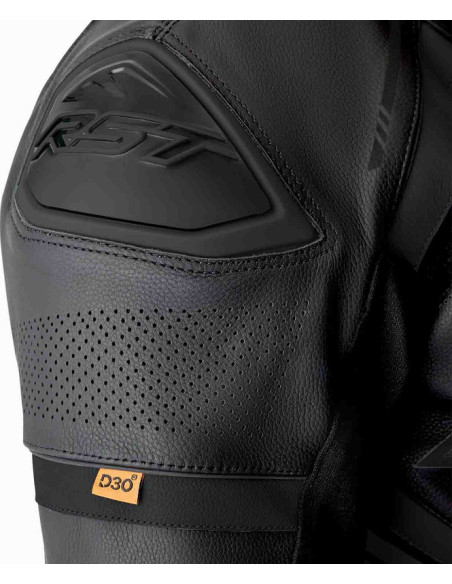 Combinaison moto cuir RST S1 D3O - Noir