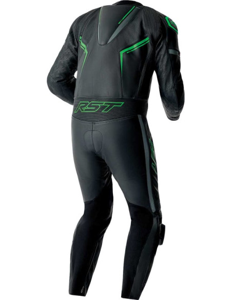 Combinaison moto cuir RST S1 D3O - Noir Vert