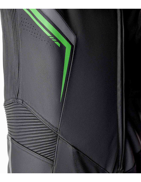 Combinaison moto cuir RST S1 D3O - Noir Vert