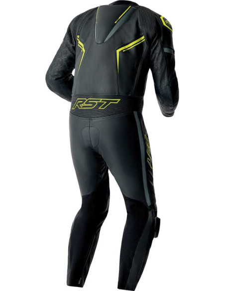 Combinaison moto cuir RST S1 D3O - Noir Jaune