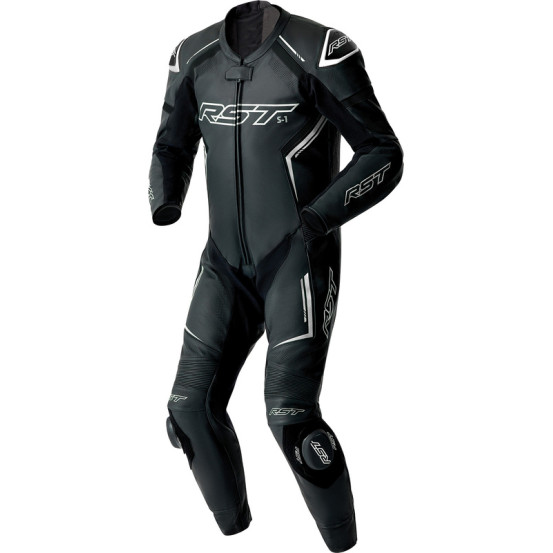 Combinaison moto cuir RST S1 D3O - Noir Blanc