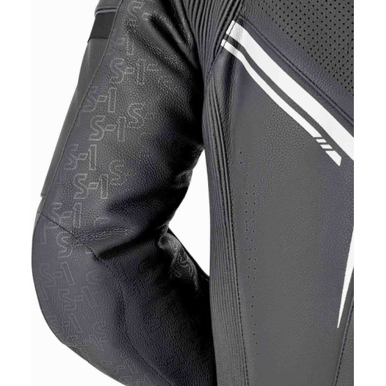 Combinaison moto cuir RST S1 D3O - Noir Blanc