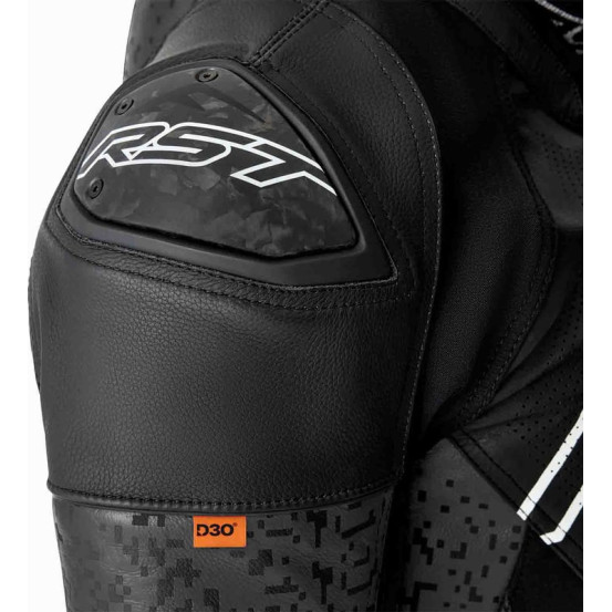 Blouson moto cuir RST Pro Series Supersport-K D3O - Noir