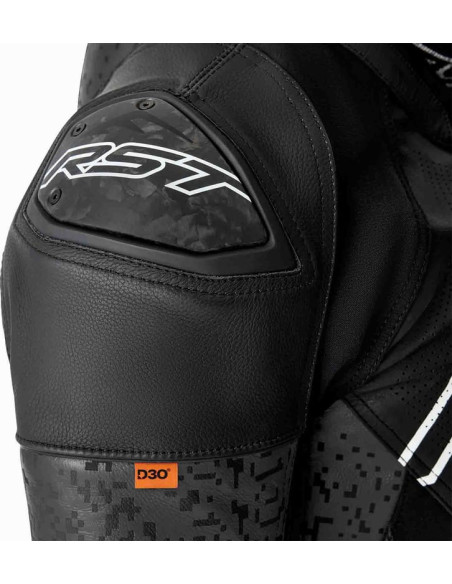Blouson moto cuir RST Pro Series Supersport-K D3O - Noir