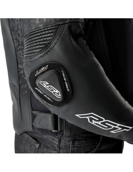 Blouson moto cuir RST Pro Series Supersport-K D3O - Noir