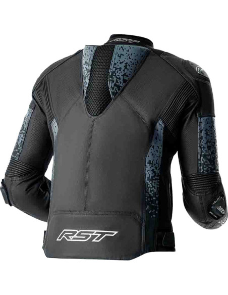 Blouson moto cuir RST Pro Series Supersport-K D3O - Noir Gris