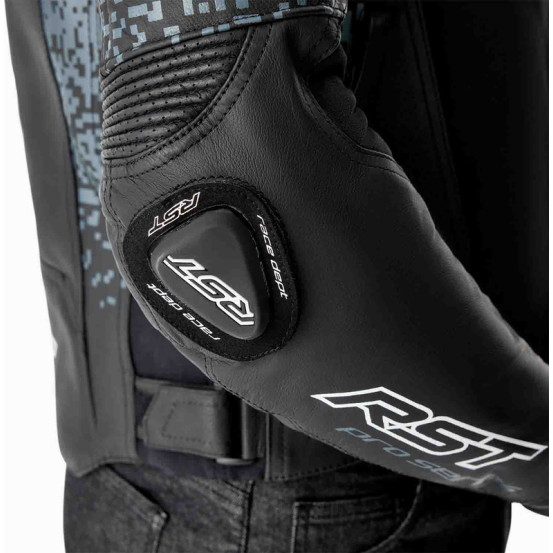 Blouson moto cuir RST Pro Series Supersport-K D3O - Noir Gris