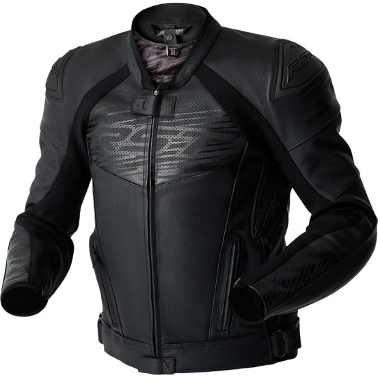 Blouson moto cuir RST TracTech Evo D3O - Noir