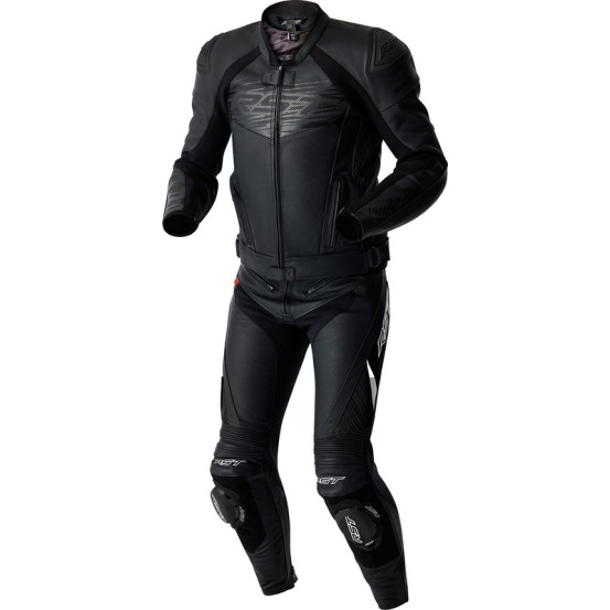 Blouson moto cuir RST TracTech Evo D3O - Noir