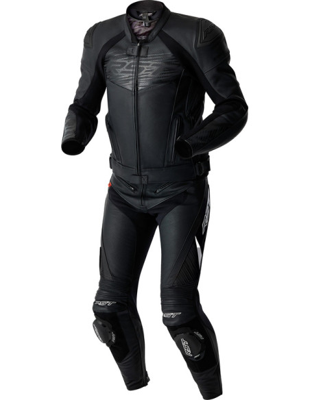 Blouson moto cuir RST TracTech Evo D3O - Noir
