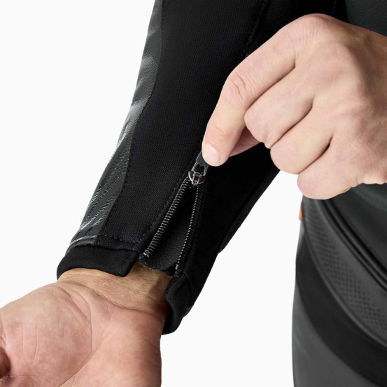 Blouson moto cuir RST TracTech Evo D3O - Noir
